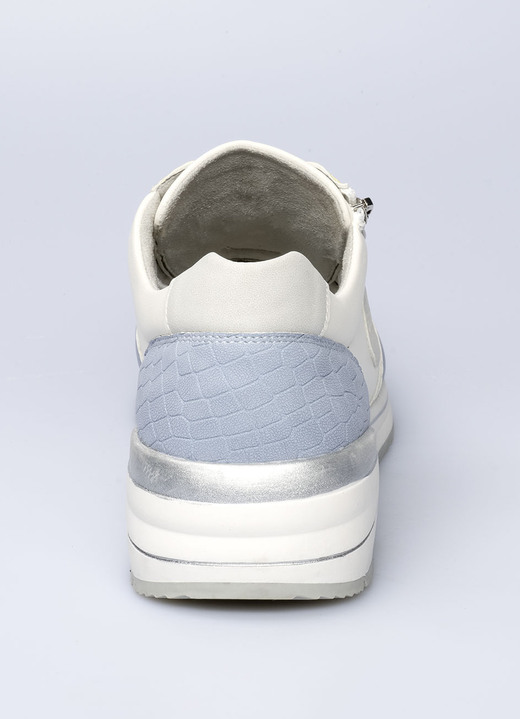 Komfortschuhe - Komfort-Sneaker Simone in Leder- und Veloursleder-Optik, in Größe 036 bis 042, in Farbe RAUCHBLAU Ansicht 2