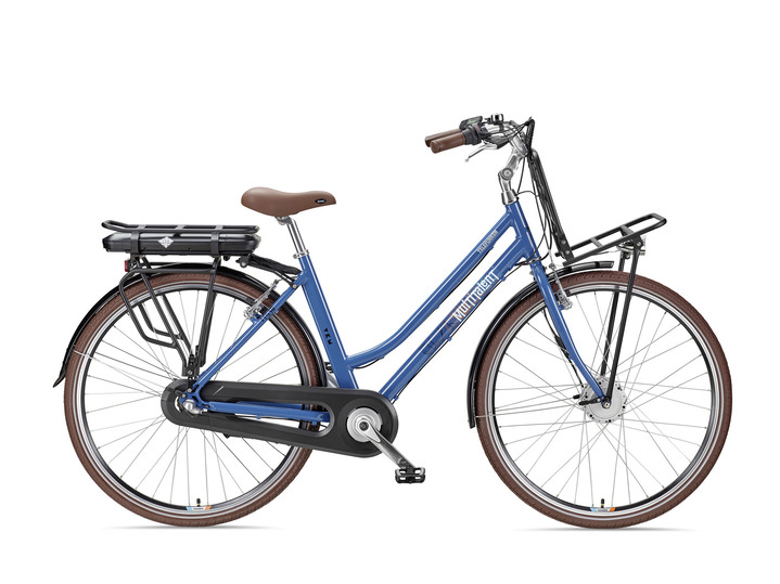 Elektromobilität - City E-Bike in Kultigen Retro-Design, in Farbe BLAU