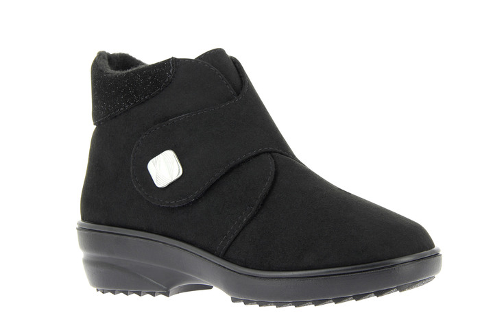 Stiefel - Damen Klett-Boots, in Größe 037 bis 042, in Farbe SCHWARZ