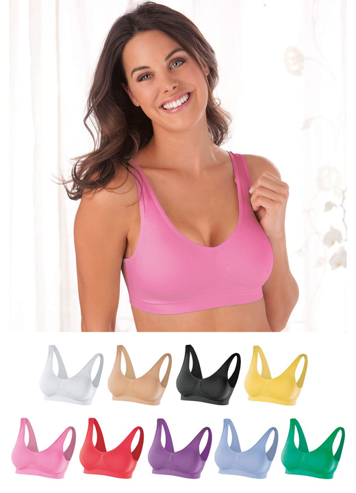 Shapewear - SLIMmaxx Nahtloser Super-BH, 9er-Set, in Größe L bis XXL, in Farbe BUNT Ansicht 1