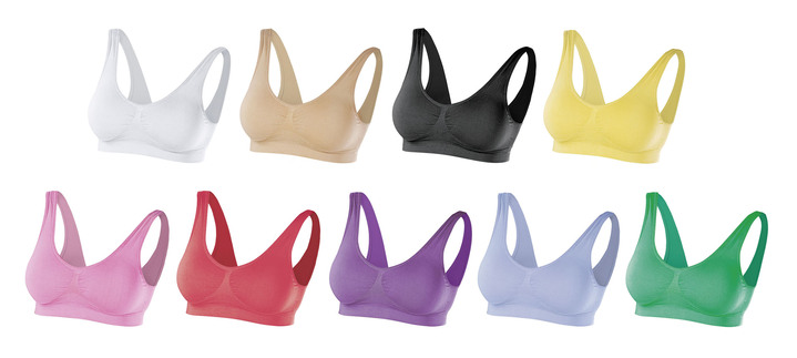 Shapewear - SLIMmaxx Nahtloser Super-BH, 9er-Set, in Größe L bis XXL, in Farbe BUNT Ansicht 3