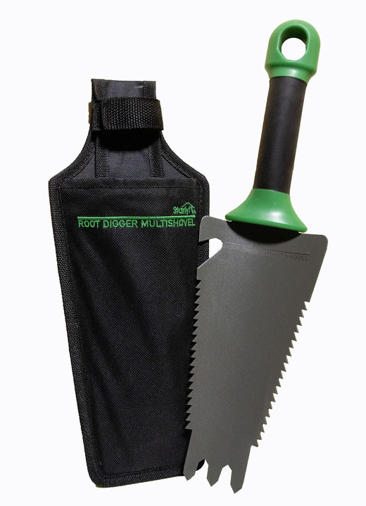 TV-Werbung - Mehrzweck-Schaufel Root Digger, in Farbe GRAU-GRÜN-SCHWARZ Ansicht 1