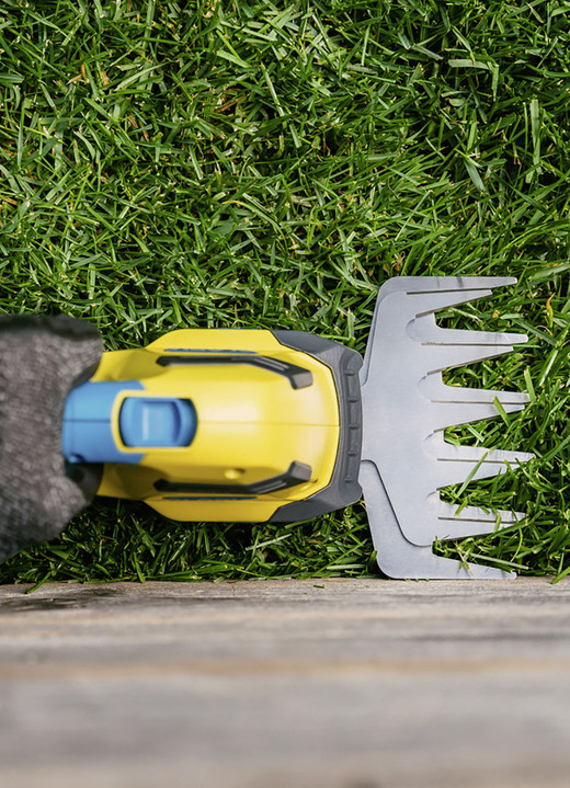 Gartenpflege - Gloria Finecut Compact 18V Gras-/Strauchschere, in Farbe GELB-BLAU Ansicht 4
