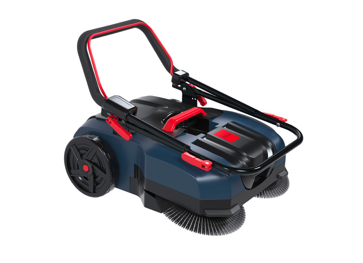 Gartenpflege - Akku-Kehrmaschine (Akku und Ladegerät nicht im Lieferumfang) Ansicht 3 Gartenpflege - Akku-Kehrmaschine (Akku und Ladegerät nicht im Lieferumfang), in Farbe SCHWARZ-ROT-BLAU Ansicht 3
