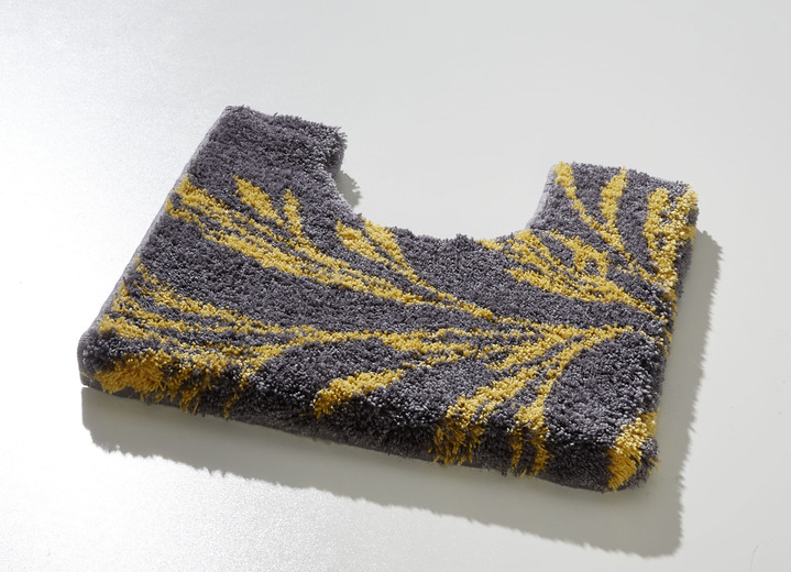 Badgarnituren - Badgarnitur mit rutschhemmender Latexierung, in Größe 100 (Vorleger halbrund, 50/ 80 cm) bis 112 (WC-Deckelbezug, 47/ 50 cm), in Farbe TAUPE Ansicht 3