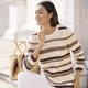 Pullover - Pullover mit hochwertigem Effektgarn – Farbe BRAUN-ECRU MELIERT – Ansicht 3 Pullover - Pullover mit hochwertigem Effektgarn, in Größe 036 bis 052, in Farbe BRAUN-ECRU MELIERT – Farbe BRAUN-ECRU MELIERT – Ansicht 3