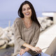 Pullover - Pullover in Feinbouclé – Farbe TAUPE MELIERT – Ansicht 1 Pullover - Pullover in Feinbouclé, in Größe L(44/46) bis XS(32/34), in Farbe MARINE – Farbe TAUPE MELIERT – Ansicht 1