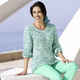 Pullover - Pullover mit hochwertigem Federeffektgarn – Farbe AQUA-ECRU-MULTICOLOR – Ansicht 2 Pullover - Pullover mit hochwertigem Federeffektgarn, in Größe 036 bis 052, in Farbe AQUA-ECRU-MULTICOLOR – Farbe AQUA-ECRU-MULTICOLOR – Ansicht 2