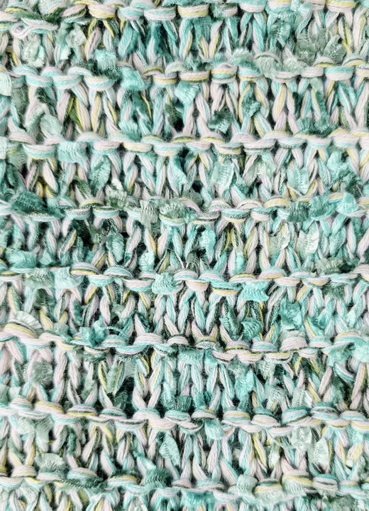 Pullover - Pullover mit hochwertigem Federeffektgarn Ansicht 4 Pullover - Pullover mit hochwertigem Federeffektgarn, in Größe 036 bis 052, in Farbe AQUA-ECRU-MULTICOLOR Ansicht 4
