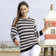Pullover - Pullover mit Zackendessin – Farbe SCHWARZ-ECRU – Ansicht 5 Pullover - Pullover mit Zackendessin, in Größe L(44/46) bis XXL(52/54), in Farbe SCHWARZ-ECRU – Farbe SCHWARZ-ECRU – Ansicht 5