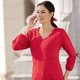 Pullover - Pullover mit dekorativem Ausschnitt – Farbe ROT – Ansicht 1 Pullover - Pullover mit dekorativem Ausschnitt, in Größe 036 bis 052, in Farbe MARINE – Farbe ROT – Ansicht 1