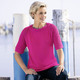 Pullover - Pulli mit dekorativem Halsausschnitt – Farbe HIMBEERE Pullover - Pulli mit dekorativem Halsausschnitt, in Größe 036 bis 052, in Farbe TÜRKIS