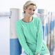 Pullover - Pullover in Strukturmustermix – Farbe MINT – Ansicht 1 Pullover - Pullover in Strukturmustermix, in Größe 038 bis 054, in Farbe ROYALBLAU – Farbe MINT – Ansicht 1