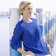 Pullover - Pullover in Strukturmustermix – Farbe ROYALBLAU – Ansicht 2 Pullover - Pullover in Strukturmustermix, in Größe 038 bis 054, in Farbe ROYALBLAU – Farbe ROYALBLAU – Ansicht 2