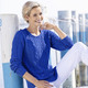 Pullover - Pullover in Strukturmustermix – Farbe ROYALBLAU – Ansicht 3 Pullover - Pullover in Strukturmustermix, in Größe 038 bis 054, in Farbe ROYALBLAU – Farbe ROYALBLAU – Ansicht 3