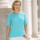 Pullover - Pulli in Strukturmix – Farbe TÜRKIS – Ansicht 2 Pullover - Pulli in Strukturmix, in Größe 036 bis 052, in Farbe TÜRKIS – Farbe TÜRKIS – Ansicht 2