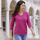 Pullover - Pullover in Mustermix – Farbe FUCHSIA – Ansicht 2 Pullover - Pullover in Mustermix, in Größe 036 bis 052, in Farbe FUCHSIA – Farbe FUCHSIA – Ansicht 2