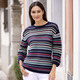 Pullover - Pullover in Ringeldessin, in Größe 036 bis 052, in Farbe MARINE-MULTICOLOR – Farbe MARINE-MULTICOLOR – Ansicht 1