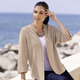 Jacken, Westen & Sets - Strickjacke in Strukturmix – Farbe BEIGE MELIERT – Ansicht 2 Jacken, Westen & Sets - Strickjacke in Strukturmix, in Größe L(44/46) bis XXL(52/54), in Farbe BEIGE MELIERT – Farbe BEIGE MELIERT – Ansicht 2