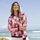 Blusenjacken - Bequeme Blusenjacke – Farbe KORALLE-MANGO-PINK-BUNT – Ansicht 1 Blusenjacken - Bequeme Blusenjacke, in Größe 036 bis 052, in Farbe KORALLE-MANGO-PINK-BUNT – Farbe KORALLE-MANGO-PINK-BUNT – Ansicht 1