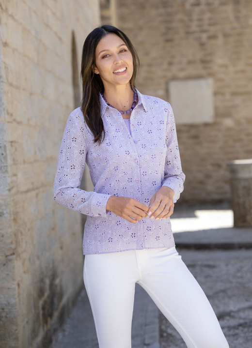 Sets - 2-teiliges Blusen Set, in Größe 036 bis 052, in Farbe HELLBLAU Ansicht 6