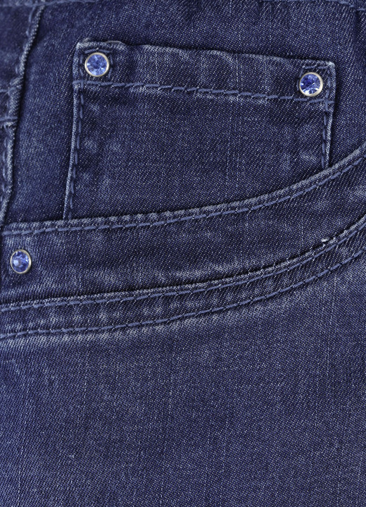 - Rock in gerader Schnittführung, in Größe 036 bis 052, in Farbe JEANSBLAU Ansicht 3