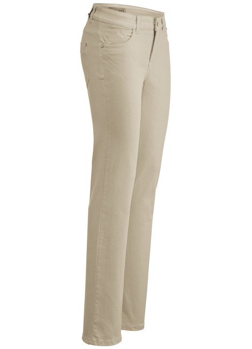 Hosen - Magic-Jeans in 5-Pocket-Form, in Größe 017 bis 050, in Farbe BEIGE Ansicht 1