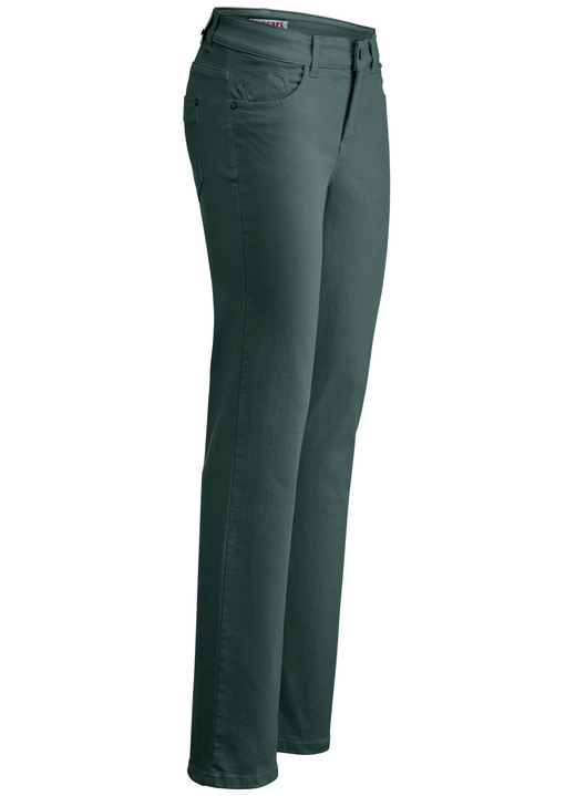 Hosen - Magic-Jeans in 5-Pocket-Form, in Größe 017 bis 050, in Farbe MOOS Ansicht 1