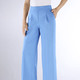 Hosen - Knöchellange Hose mit weitem Bein  – Farbe AZURBLAU – Ansicht 3 Hosen - Knöchellange Hose mit weitem Bein , in Größe 018 bis 052, in Farbe ROT – Farbe AZURBLAU – Ansicht 3