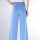 Hosen - Knöchellange Hose mit weitem Bein  – Farbe AZURBLAU – Ansicht 4 Hosen - Knöchellange Hose mit weitem Bein , in Größe 018 bis 052, in Farbe ROT – Farbe AZURBLAU – Ansicht 4