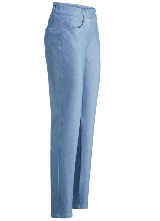 Hosen - Hose in Denim-Optik, in Größe 017 bis 052, in Farbe JEANSBLAU Ansicht 1