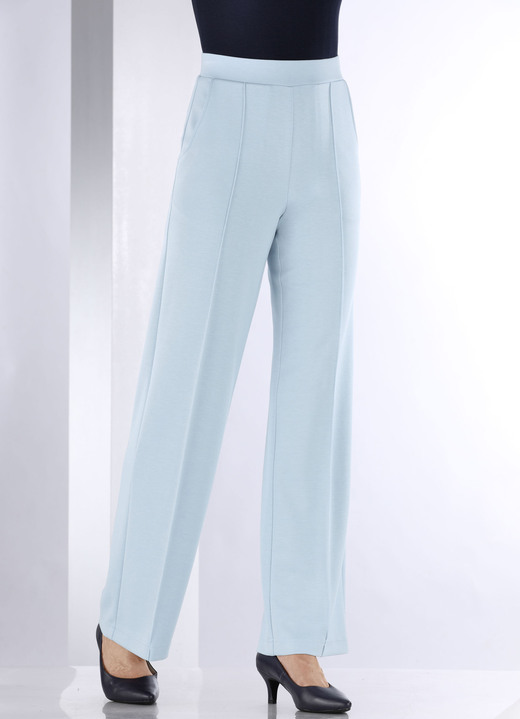 Hosen - Hose in modischer Weite Ansicht 3 Hosen - Hose in modischer Weite, in Größe 018 bis 052, in Farbe HELLBLAU Ansicht 3