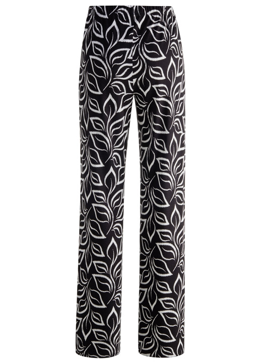 - Hose in bequemer Weite, in Größe 018 bis 054, in Farbe SCHWARZ-WEISS Ansicht 2