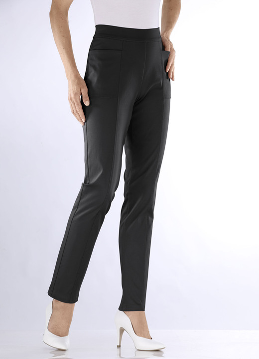 Hosen - Hose mit abgesteppten Teilungsnähten, in Größe 018 bis 052, in Farbe MINT Ansicht 12