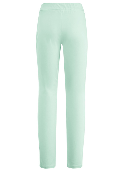 Hosen - Hose mit abgesteppten Teilungsnähten, in Größe 018 bis 052, in Farbe MINT Ansicht 2