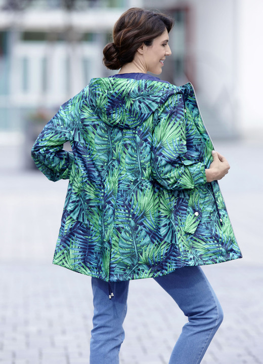 Jacken, Mäntel, Blazer - Jacke mit fester Kapuze Ansicht 3 Jacken, Mäntel, Blazer - Jacke mit fester Kapuze, in Größe 036 bis 054, in Farbe MARINE-GRÜN Ansicht 3