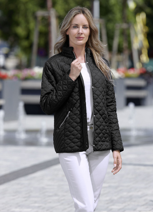 Jacken, Mäntel, Blazer - Funktionsjacke mit interessantem Stepp, in Größe 036 bis 054, in Farbe SCHWARZ Ansicht 1