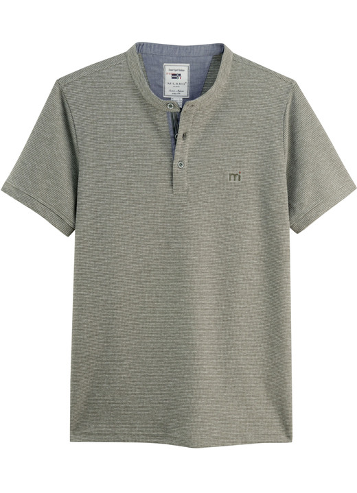 Hemden, Pullover & Shirts - „Milano Italy“-Shirt, in Größe 3XL (64/66) bis XXL (60/62), in Farbe JEANSBLAU Ansicht 3