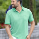 Hemden, Pullover & Shirts - Poloshirt mit Brusttasche – Farbe JADEGRÜN Hemden, Pullover & Shirts - Poloshirt mit Brusttasche, in Größe 046 bis 062, in Farbe BORDEAUX