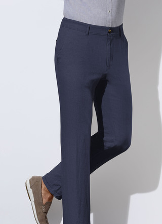 "Francesco Botti"-Hose mit Leinen in 3 Farben