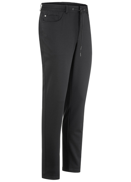 Hosen - Superstretch-Hose mit Gummibund in 3 Farben, in Größe 024 bis 062, in Farbe SCHLAMM MELIERT Ansicht 8