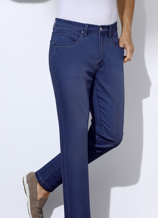 Hosen - Sommerliche Jeans in 3 Farben, in Größe 024 bis 060, in Farbe HELLJEANS Ansicht 4