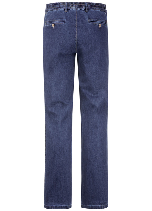 Hosen - Jeans mit Gummibund in 3 Farben, in Größe 024 bis 062, in Farbe DUNKELJEANS Ansicht 3