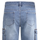 Hosen - Jeans-Bermudas mit Cargotaschen, in Größe 048 bis 060, in Farbe JEANSBLAU – Farbe JEANSBLAU – Ansicht 3