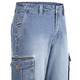 Hosen - Jeans-Bermudas mit Cargotaschen, in Größe 048 bis 060, in Farbe JEANSBLAU – Farbe JEANSBLAU – Ansicht 2
