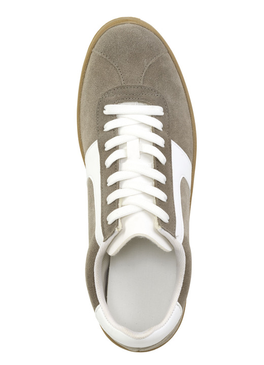 Slipper & Schnürschuhe - Sneaker aus Veloursleder mit Nappa-Besätzen und gepolstertem Schaftrand, in Größe 040 bis 046, in Farbe SCHWARZ Ansicht 5