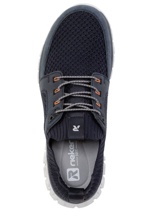 Slipper & Schnürschuhe - Rieker Sneaker mit elastischer Zierschnürung, in Größe 040 bis 047, in Farbe DUNKELBLAU Ansicht 2