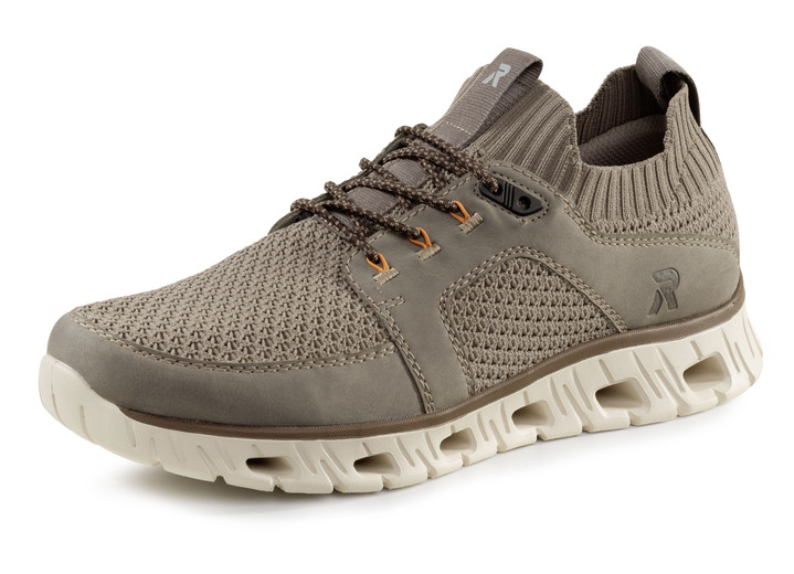 Slipper & Schnürschuhe - Rieker Sneaker mit elastischer Zierschnürung, in Größe 040 bis 047, in Farbe DUNKELBLAU Ansicht 7