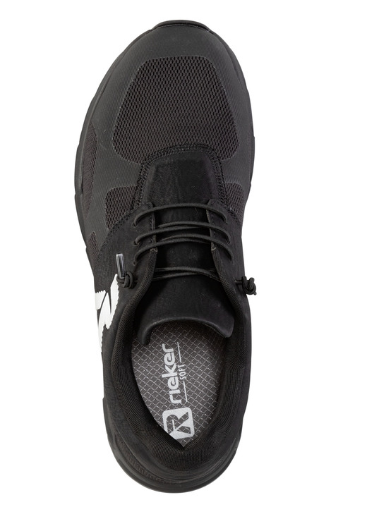Slipper & Schnürschuhe - Rieker Sneaker mit elastischer Zierschnürung, in Größe 040 bis 047, in Farbe SCHWARZ Ansicht 2