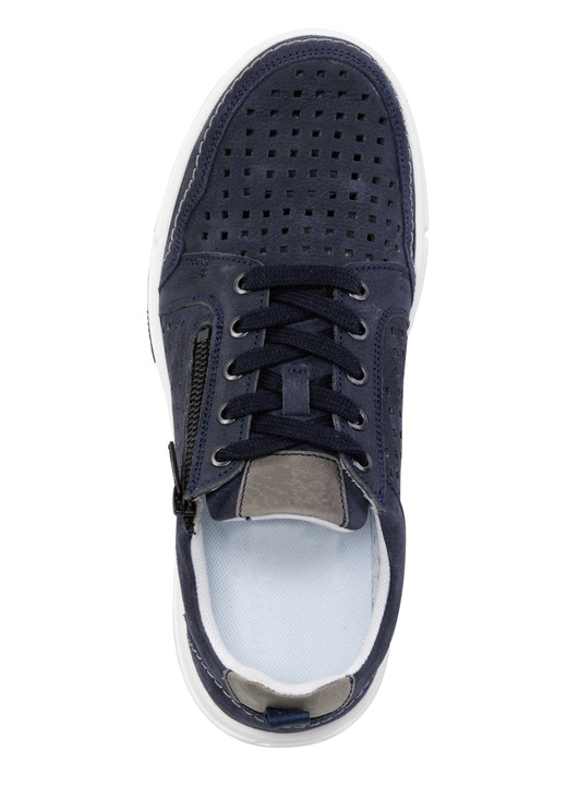 Slipper & Schnürschuhe - GINO GALANTE Schnürschuh aus luftig perforiertem Nubukleder, in Größe 040 bis 046, in Farbe MARINE Ansicht 2